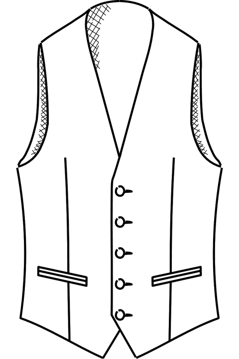 Morningcoat black, lightgrey waistcoat and striped trousers